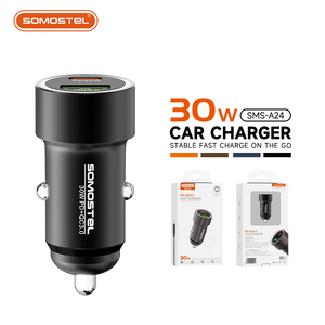 Cargador de Coche Inteligente SOMOSTEL con Carga Rápida, Puerto USB Tipo-C PD30W QC18W, Cargador de Coche de Aluminio, Cargador de Celular <span class=keywords><strong>para</strong></span> Coche - Product Image 1