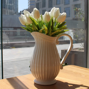 Venta caliente Real Touch Decorativo Pu <span class=keywords><strong>Tulipanes</strong></span> <span class=keywords><strong>Ramo</strong></span> de flores Venta al por mayor <span class=keywords><strong>Ramo</strong></span> de <span class=keywords><strong>tulipanes</strong></span> artificiales - Product Image 6