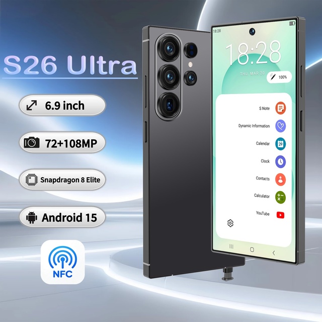 2026 Trending S26 Ultra High Performance 5G Smart Phone 6.9 Inch Display 16GB+1TB Storage Face Recognition | Business Style