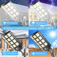 Lampu Jalan Tenaga Surya Terpadu Tahan Air IP65 1000W 500W 300W LED All-in-One