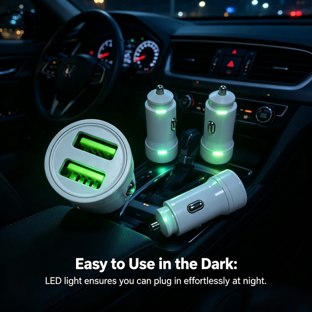 Car Outlet Extended Distance Use USB Car Phone Charger Flexible Car Fast Charging Remote Charging Position Car Charger