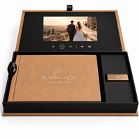 Boîte cadeau personnalisée pour la photographie de mariage avec écran LCD intégré, album photo, emballage USB pour la livraison aux clients photographes