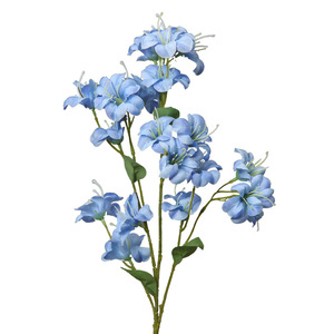 Fleurs artificielles en forme de trompette française, branche unique, en soie, décorations de mariage réalistes - Product Image 1