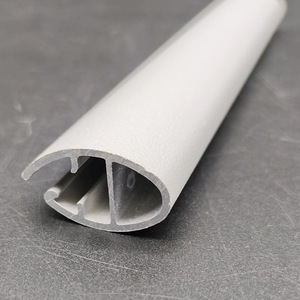Riel Inferior en Forma de U de Aleación de Aluminio, Viga Inferior Elíptica de 2.5, Riel para Cortina Enrollable de 6 Metros, Blanco, Accesorios para Cortinas Resistentes - Product Image 2