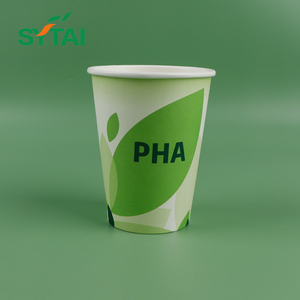 แก้วกระดาษเคลือบ PHA แบบกำหนดเองสำหรับขายส่ง เคลือบน้ำ ใช้กับเครื่องดื่มร้อน/เย็น - Product Image 5