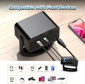 <span class=keywords><strong>Mini</strong></span> projecteur numérique intelligent 720P avec Wifi 5G, Android 12, projecteur de table pour téléphone portable, cinéma 3D, jeux, réunions - Product Image 6