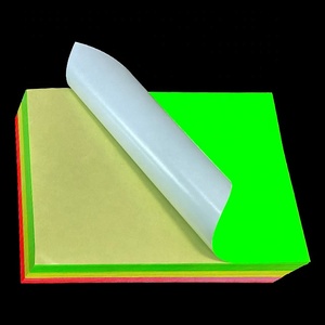 Neon Verde Fluorescente <span class=keywords><strong>Sticker</strong></span> <span class=keywords><strong>A4</strong></span> Foglio Pieno Opaco Adesivo Scrivibile Giallo Nome Tag Etichette Stampabile Luminoso Al Neon Adesivo di Carta - Product Image 3