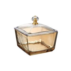 Nouveau Design Moderne Ensemble de Plats à Tapas <span class=keywords><strong>en</strong></span> <span class=keywords><strong>Verre</strong></span> Léger de Luxe Bol à Bonbons et Noix avec Plateau pour la Maison - Product Image 5