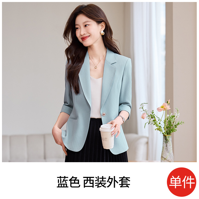 blue suit