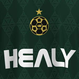 เสื้อฟุตบอลอเมริกัน HEALY สีเขียวเข้มตัดเหลือง ลายปักเรขาคณิต คอวี แขนสั้น ระบายอากาศได้ดี 100% - Product Image 5