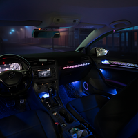 Éclairage d'ambiance LED dédié pour Volkswagen Golf 7, éclairage d'ambiance intérieur coloré à 64 couleurs, contrôle multifonction, mise à niveau de l'éclairage d'ambiance
