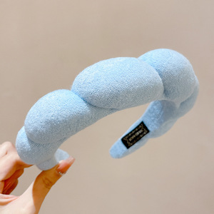 Esponja femenina Puff Spa Diadema Toalla Paño Maquillaje Diadema Lavado facial Productos para el cuidado de la piel Accesorios para el cabello - Product Image 4