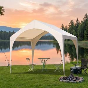 Abri extérieur à <span class=keywords><strong>toit</strong></span> incurvé, tente instantanée en polyester imperméable pour fêtes dans la cour, pêche, loisirs sur la pelouse - Product Image 2