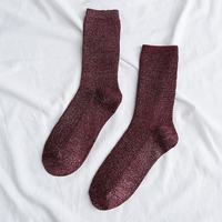 Chaussettes brillantes et scintillantes pour femmes, chaussettes élégantes à paillettes pour dames, vente en gros