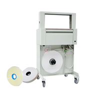 Machine automatique de cerclage de banderoles, machine à emballer le papier et les OPP, machine à cerclage de 50 mm de large pour l'emballage de cartons, cartes et étiquettes