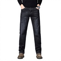 Jeans en denim pour hommes en gros, grandes tailles, coupe droite, délavés, personnalisables OEM, style streetwear décontracté