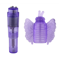 Butterfly Vibe TPE ABS Wasserdichter Vibrierender Persönlicher Massager Batteriebetrieben Geräuscharm Mehrere Geschwindigkeiten für Frauen