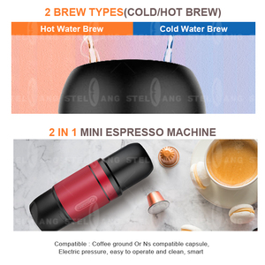 Machine à café italienne portable automatique pour les voyages en plein air et en voiture - Product Image 6