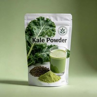 Sachet Doypack Personnalisé pour Poudre de Kale, Qualité Alimentaire, Fermeture Éclair, Résistant à l'Humidité, pour Boissons en Poudre Végétales