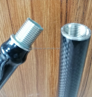 Perche télescopique en fibre de carbone 6m 8m 10m Lance extensible pour nettoyeur haute pression 100% matériau en fibre de carbone