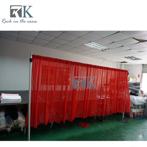 Aluminum <b>Standing</b> Curtain System Pipe and Drape <b>Backdrop</b> Pipe Kit for <b>Wedding</b> Event Trade Shows Hotel Decor - Product Image 2