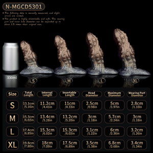 NNSX Funda de silicona para pene con diseño de dragón, funda de tentáculo para agrandamiento del pene para hombres, arnés y dildo sólido de silicona - Product Image 4