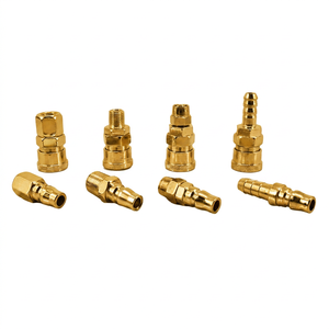 Raccord pneumatique à déconnexion rapide en laiton moulé sous pression, basse pression, personnalisé, 8mm 10mm 12mm BSP 1/4'' 3/8'' 1/2'' - Product Image 1