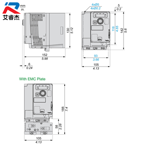ตัวแปลงความถี่ ATV320U07S6C กะทัดรัด3เฟส525-600V ATV320U07S6C ไดรฟ์ปรับความเร็วได้0.75KW ใหม่ของแท้ - Product Image 3