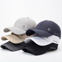 Casquette de baseball en nylon à séchage rapide à 6 panneaux, personnalisable avec logo brodé, unisexe, pour la pêche, le tennis, la course à pied et les sports de plein air – Vente en gros