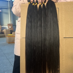 Paquets de <span class=keywords><strong>cheveux</strong></span> humains alignés avec des cuticules vierges crues Os Droit Naturel Soyeux Smoothy Extension de <span class=keywords><strong>cheveux</strong></span> crus vietnamiens - Product Image 1