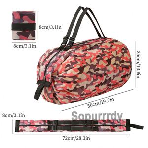 Sacs d'épicerie personnalisés avec logo, grande capacité, recyclables, en polyester, portables, pliables, réutilisables, avec fermeture éclair - Product Image 2