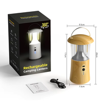 Lampe de camping portable à filament de tungstène pour l'extérieur, lampe de camping LED multifonctionnelle rechargeable avec éclairage longue durée