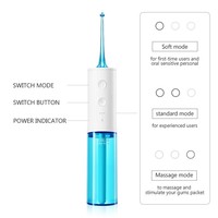 Soocas W3 Pro Cordless Electric untuk Penggunaan Rumah Tangga, Tahan Air IPX7, Portabel, Dapat Diisi Ulang, Nozzle 360 Derajat, 240ml