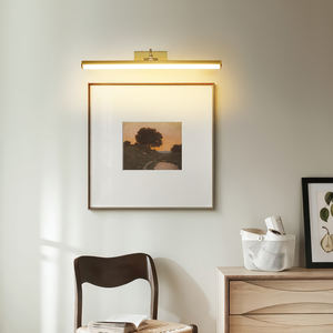 Lampe murale LED MT-190 12W pour peinture artistique avec abat-jour doré/noir doré, indice de protection IP44, pour salle de bain et salon - Product Image 3