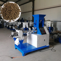 Machine de fabrication de nourriture pour poissons Extrudeuse de granulés de moulin d'alimentation pour poissons flottants à vendre Machine à granulés d'extrusion