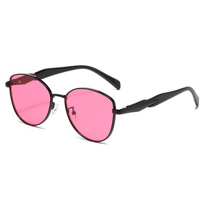 Gafas de Sol Ovaladas con Montura Metálica Completa, Protección UV400, Estilo Retro, Unisex, Protección Solar, Moda para Adultos - Product Image 3