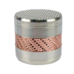 2023 Hot Sale Exquisite Classic Custom Logos Zinc Alloy 60 mm Bulk Unique Shape <b>Herb</b> Grinder for Cheap Price - Product Image 1