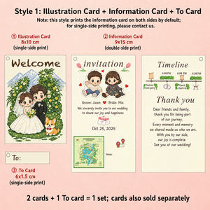 Biglietti d'invito personalizzati per feste di compleanno e anniversari, tema divertente e creativo con logo personalizzato su cartoncino spesso - Product Image 4
