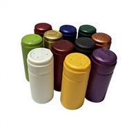 Capsules thermorétractables en PVC personnalisées, jetables et étanches pour bouteilles de spiritueux et de vin - Options de couleurs variées