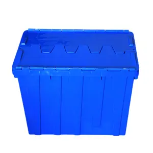 Seri kotak pergantian peti bisa dihapus dengan tutup plastik penyimpan barang bawaan digunakan untuk menyimpan produk di organisasi gudang