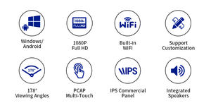 터치 스크린 모니터 셀프 서비스 키오스크 창 Pos 기계 프린터 키오스크 터치 스크린 (카메라가있는) - Product Image 6