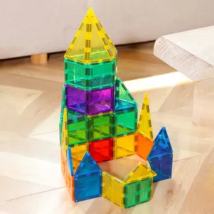 Mntl Leren Educatief Magnetische Blokken 3D Diy Magnetische Bouwen Blokken Magneet Tegels Speelgoed