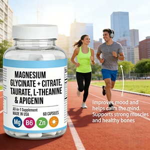 Capsules OEM de <span class=keywords><strong>Magnésium</strong></span> Glycinate, Citrate, Taurate avec L-Théanine, Apigénine, <span class=keywords><strong>B6</strong></span> et Zinc pour le Soutien du Sommeil, la Réduction du Stress et la Santé Musculaire - Product Image 3