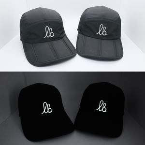 Gorra de Béisbol Personalizada de 5 Paneles, Impermeable, Plegable, con Logotipo Fluorescente 3D, Bordado a Mano, 100% Algodón - Product Image 1