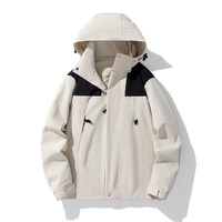 Blouson bomber unisexe décontracté personnalisé avec logo, capuche amovible, imperméable, coupe-vent, respirant, léger, pour l'extérieur, fermeture éclair intégrale, vente en gros