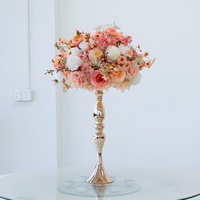 Vente en gros d'usine, centres de table floraux artificiels de style européen pour les tables de mariage, les banquets, les halls d'hôtel, les décorations de comptoirs de réception