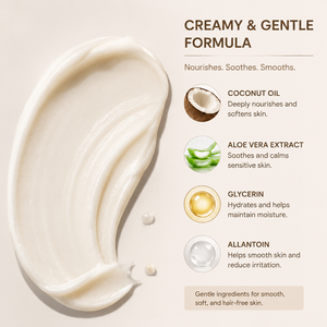 Crème dépilatoire pour le visage Lance OEM/ODM à l'huile de noix de coco pour femmes - Épilation douce pour le visage et le corps, peaux sensibles - Product Image 3