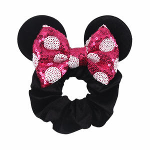 2025 nueva llegada moda Mickey diadema mujer <span class=keywords><strong>maquillaje</strong></span> lavado Scrunchies chica <span class=keywords><strong>Minnie</strong></span> arco ratón oreja diadema accesorio para el cabello diadema - Product Image 1