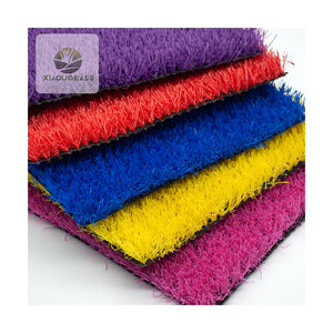 Alfombra de <span class=keywords><strong>color</strong></span> de hierba arcoíris de hierba <span class=keywords><strong>artificial</strong></span> colorida a precio barato de fábrica para patio de recreo de jardín de infantes - Product Image 2