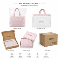 Bolsa Multifuncional Personalizada para Portátil, Elegante Bolso de Mano Acolchado para Oficina, para Viajes Diarios, Negocios y Regalos